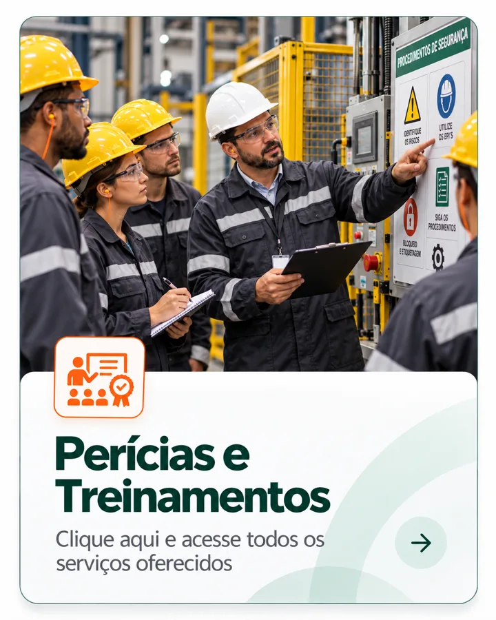Perícias e Treinamentos — clique para ver todos os serviços